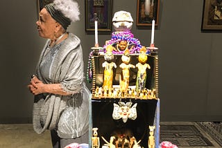 Marathon painter Barnaby Ruhe inks 90 year-old assemblage artist Betye Saar at Miami Art Basel 2016