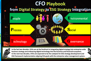 CFO Playbook: From Digital Strategy Integration to ESG Strategy Integration