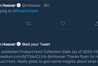 Product Hunt Collection Stats (as of 2020–12–16)