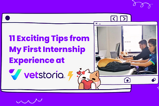 11 Things I learned during my First Internship Experience at Vetstoria