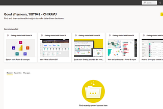 Introduction to PowerBI and get started with PowerBI.