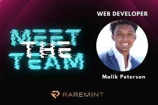 Meet the Team | Web Developer Malik Peterson