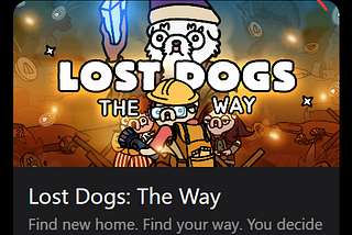 Guide to Lost Dogs, game by Notcoin
