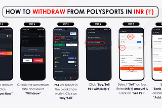How to withdraw from Polysports in INR (₹)?