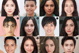 11 out 12 are generated by AI. One is real. Which one?