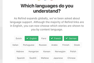 Which languages do you understand?