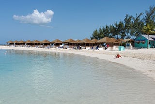 Beach shot from Perfect Day at CocoCay in The Bahamas