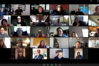 Zoom Call screenshot of 28 former employees of Aeneid Corp./EoExchange Inc.