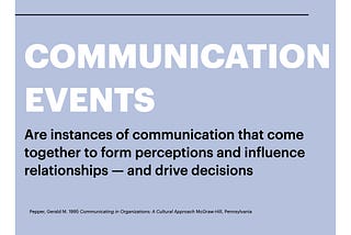 The Communication Field Guide, part three