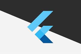 Flutter Logo in a light and dark background