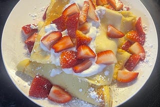Crepes Recipe — Strawberry and Cream Crepes Recipe