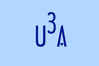 The letter ‘u’ … superscript 3 … the letter ‘a’.