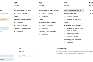 How I Use Notion To Plan My Week