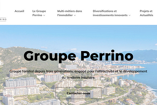 Nouveau site internet du Groupe Perrino