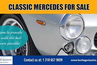 classic mercedes for sale | http://www.heritageclassics.com/