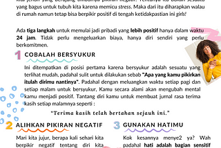 3 Langkah Jadi Pribadi Positif dalam 24 Jam