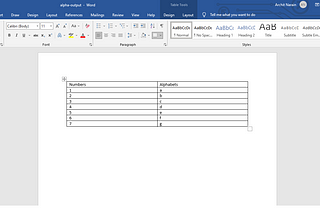 How To Merge Tables To Word Documents Using Python