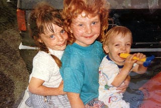 Childhood Photo of Gigi with 2 other children c. 1991-sh