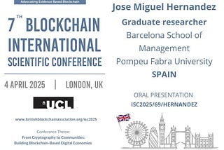 José Miguel Mata Hernández of Universitat Pompeu Fabra to Present Blockchain Research at ISC2025