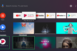 Creating Home Channel on Android TV