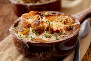 French onion soup.