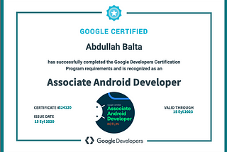 My Associate Android Developer Certification Experience