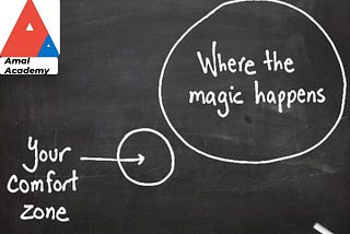 Visualizing your experience of getting out of comfort zone.