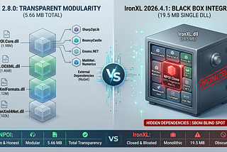 19.5MB Black Box: Why IronXL is 3.4x Larger than NPOI