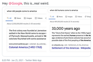 Does Google’s search algorithm consider Native Americans not people?