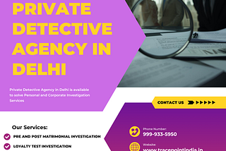 Private Detective agency in Delhi