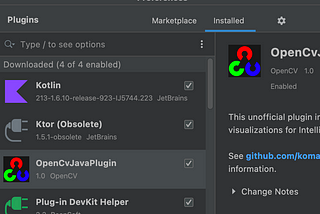 Android/Java gets OpenCV Mat visualization plugin
