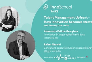 Talent Management Upfront — How innovation becomes strategic