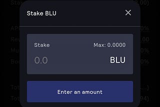 The Staking of $BLU and $esBLU