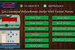 Get Customized Polycarbonate Sticker With Variant Nature