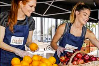 Ashley Greene and Darby Stanchfield Serve Summer Lunch to School Kids