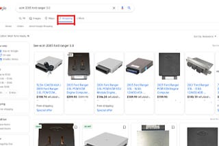 Google shopping — how it looks