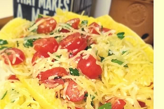 Side Dish — Cheesy Spaghetti Squash Bowl