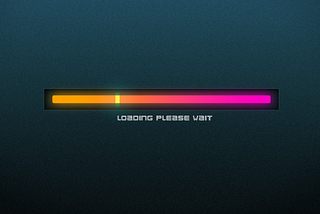 A colorful progress bar