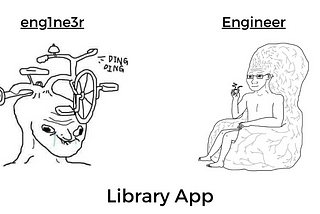 How an engineer builds software? Library App