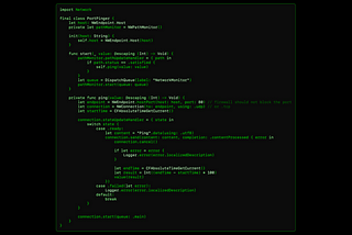 Measure pings to any host using Network Framework: iOS Swift