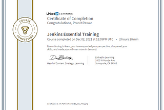 Jenkins Essential Training