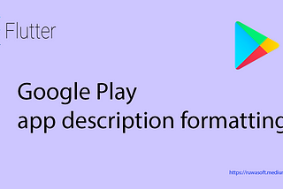 Google Play app description