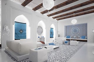 interior rumah gaya maroko