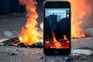 My iPhone Fell and Caught Fire