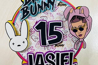 Bad Bunny Cake Topper/ Bad bunny decoration/Bad Bunny birthday