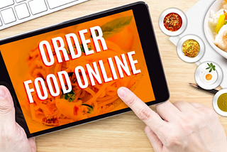 Design thinking processes involved in an online food order
