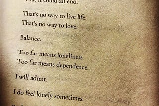 Poetry saved my life.