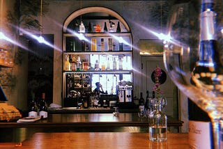 Coffee in a Wine Bar