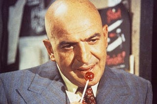 A Ghost Picks up Telly Savalas for a Ride to the Gas Station.