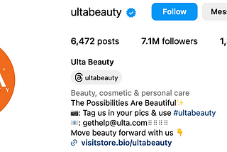 Ulta Instagram Profile